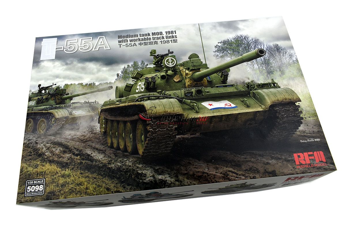 Советский средний танк Т-55А, образца 1981г, масштаб 1:35 (по лицензии ...